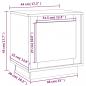 Preview: Nachttisch Grau Sonoma 44x35x45 cm Holzwerkstoff