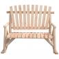 Preview: Garten-Schaukelbank 2-Sitzer 123x96x102 cm Massivholz Fichte