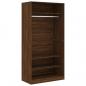 Preview: Kleiderschrank Braun Eiche-Optik 100x50x200 cm Holzwerkstoff