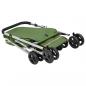 Preview: Hundewagen Faltbar Grün 100x49x96 cm Leinenstoff