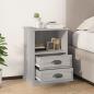 Preview: Nachttisch Grau Sonoma 43x36x60 cm
