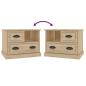 Preview: Nachttisch Sonoma-Eiche 60x39x45 cm