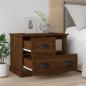 Preview: ARDEBO.de - Nachttisch Braun Eichen-Optik 60x39x45 cm