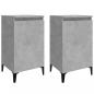 Preview: Nachttische 2 Stk. Betongrau 40x35x70 cm Holzwerkstoff