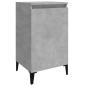 Preview: Nachttische 2 Stk. Betongrau 40x35x70 cm Holzwerkstoff