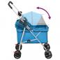 Preview: Hundewagen Faltbar Blau 76x50x100 cm Oxford-Gewebe