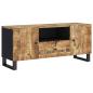 Preview: TV-Schrank 105x33,5x46 cm Massivholz Mango & Holzwerkstoff
