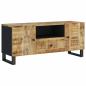 Preview: TV-Schrank 105x33,5x46 cm Massivholz Mango & Holzwerkstoff