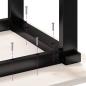 Preview: Couchtischbeine O-Gestell 70x30x43 cm Gusseisen