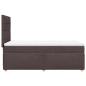 Preview: Boxspringbett mit Matratze Dunkelbraun 90x200 cm Stoff