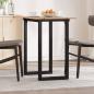 Preview: ARDEBO.de - Esstisch O-Gestell 80x50x75 cm Massivholz Kiefer und Gusseisen