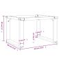 Preview: Couchtischbeine O-Gestell 60x40x38 cm Gusseisen