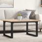 Preview: ARDEBO.de - Couchtisch O-Gestell 80x80x45,5cm Massivholz Kiefer & Gusseisen