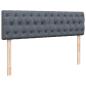 Preview: Ottoman-Bett mit Matratze Dunkelgrau 140x200 cm Samt