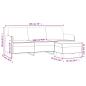 Preview: 3-Sitzer-Sofa mit Hocker Rosa 180 cm Samt
