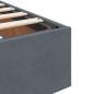 Preview: Ottoman-Bett mit Matratze Dunkelgrau 140x200 cm Samt
