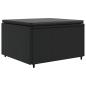 Preview: 6-tlg. Garten-Lounge-Set mit Kissen Schwarz Poly Rattan