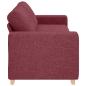 Preview: Weinrot Polyester, Holz Mittel Platz für viele 3-Sitzer Sofa