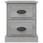Preview: Nachttisch Grau Sonoma 39x39x47,5 cm Holzwerkstoff