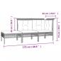 Preview: 11-tlg. Garten-Lounge-Set mit Kissen Grau Poly Rattan