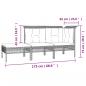 Preview: 13-tlg. Garten-Lounge-Set mit Kissen Grau Poly Rattan