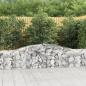 Preview: ARDEBO.de - Gabionen mit Hochbogen 3 Stk. 400x30x60/80 cm Verzinktes Eisen
