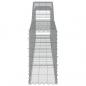 Preview: Gabionen mit Hochbogen 5 Stk. 400x30x60/80 cm Verzinktes Eisen