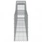Preview: Gabionen mit Hochbogen 10 Stk. 400x30x60/80 cm Verzinktes Eisen