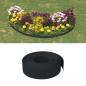 Preview: ARDEBO.de - Rasenkanten 4 Stk. Schwarz 10 m 15 cm Polyethylen