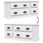 Preview: TV-Schrank Weiß 100x35,5x45 cm Holzwerkstoff