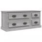 Preview: TV-Schrank Grau Sonoma 100x35,5x45 cm Holzwerkstoff