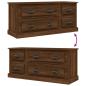 Preview: TV-Schrank Braun Eichen-Optik 100x35,5x45 cm Holzwerkstoff