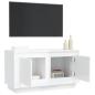 Preview: ARDEBO.de - TV-Schrank Hochglanz-Weiß 80x35x45 cm Holzwerkstoff