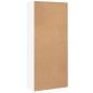 Preview: Highboard Weiß 80x35x180 cm Holzwerkstoff