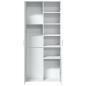 Preview: Highboard Weiß 80x35x180 cm Holzwerkstoff