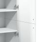 Preview: Highboard Weiß 80x35x180 cm Holzwerkstoff
