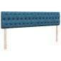 Preview: Ottoman-Bett mit Matratze & LEDs Dunkelblau 160x200 cm Samt