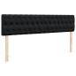 Preview: Ottoman-Bett mit Matratze & LEDs Schwarz 160x200 cm Samt