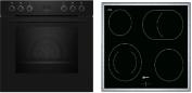Preview: ARDEBO.de Neff EDX4B0 N30/N50 A+ Einbauherdset mit Elektrokochfeld (E1CCD2AK3 + M13R42N2), 60 cm breit, 71 L, 7 Heizarten, schwarz