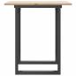 Preview: Esstisch O-Gestell 60x60x75 cm Massivholz Kiefer und Gusseisen