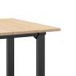 Preview: Esstisch O-Gestell 60x60x75 cm Massivholz Kiefer und Gusseisen