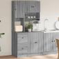 Preview: ARDEBO.de - Küchenschrank Grau Sonoma 95x50x180 cm Holzwerkstoff