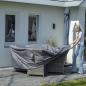 Preview: Madison Gartenmöbel-Abdeckung Rund 320 cm Grau