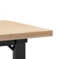 Preview: Couchtisch O-Gestell 110x40x45,5 cm Massivholz Kiefer Gusseisen