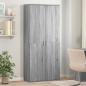 Preview: ARDEBO.de - Highboard Grau Sonoma 80x35x180 cm Holzwerkstoff