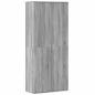 Preview: Highboard Grau Sonoma 80x35x180 cm Holzwerkstoff