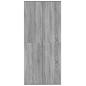 Preview: Highboard Grau Sonoma 80x35x180 cm Holzwerkstoff