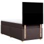 Preview: Boxspringbett mit Matratze Dunkelbraun 90x190 cm Stoff