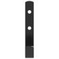 Preview: Wandhaken J-Form 12 Stk. Schwarz Stahl
