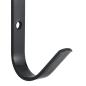 Preview: Wandhaken J-Form 12 Stk. Schwarz Stahl